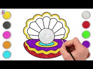 Beautiful Seashells | Let's Learn To Draw | How To Draw SeaShells Step By Step | #howtodraw #drawing
