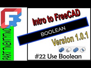 Intro To FreeCAD Version1.0 BOOLEAN #freecadtutorial #freecadv1 #freecadtips