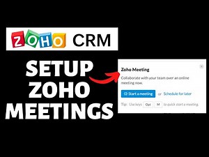 How To Setup Zoho Meetings on Zoho CRM | Zoho CRM Tutorial