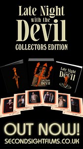 Need something for Halloween? Then look no further than our recently released 4K UHD and Blu-ray of LATE NIGHT WITH THE DEVIL! 😱 | Second Sight Films