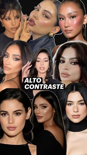 Ejemplo de alto contraste y sus maquillajes ✔️ #altocontraste #colorimetria #makeup #maquillaje | Flamingo MUA