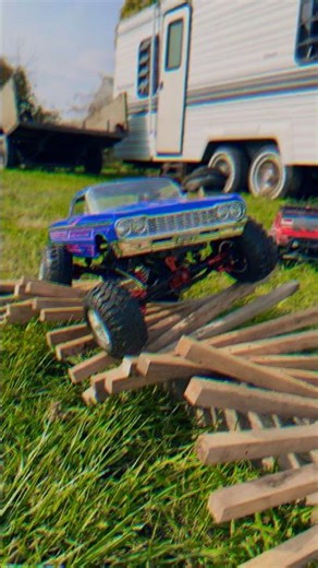 I build a lifted 4x4 Chevy Impala to hit the trails with. #4x4offroad #donk #foryou ￼