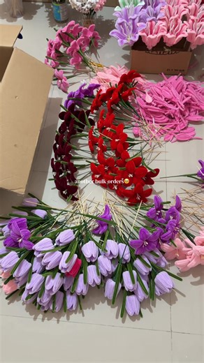 Handmade Fuzzy Wire Orders for Mother's Day