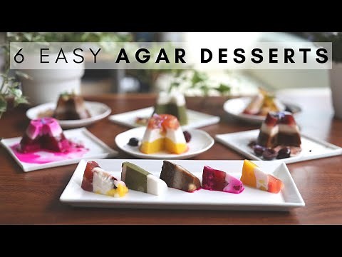6 Easy Agar Desserts : amazing vegan, easy no bake desserts