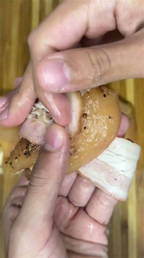 100 FORMAS DE HACER POLLI #5 POLLO ENVUELTO DE TOCINETA Y QUESO 🔥 #receta #recetas #viral