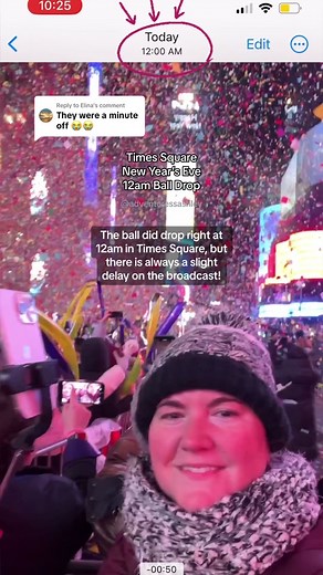 Times Square Ball Drop: LIVE at 12am!