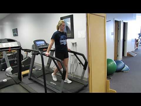 Matrix Treadmill walk in reverse to use mirror for visual cues