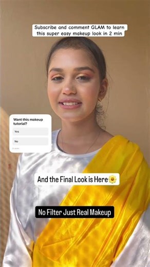 Glam Subtle Makeup Look #shorts