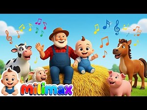Old Macdonald Had A Farm 🐮 Learn Farm Animal Sounds | Nursery Rhymes & Kids Songs