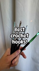 Best crochet hooks? I love these: https://amzn.to/4dBAda2 (affiliate) #crochethook #susanbateshook #crochetbasics | Salena Baca Crochet