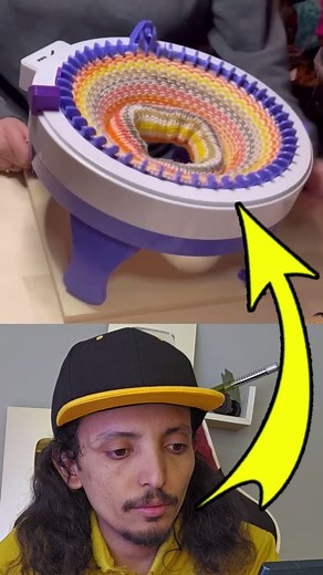 20M views · 379K reactions | Experience the strangest and fastest manual knitting machine for woolen clothes in seconds ✅ | Saddam alezzi | Facebook