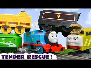 Can Thomas protect the Tenders from Diesel 10 before they are rescued? - Videos For Kids
