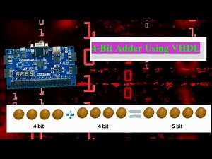 4-Bit Adder Using VHDL on Basys 3 FPGA | Step-by-Step Tutorial #fpga #vhdl #xilinx