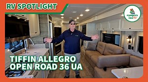 Every one of these Tiffin Motorhomes Open Road Allegro Class A gas motorhomes are ready to go when ever you are! The kitchen has everything you need to prepare your best meals and there are plenty of sleeping choices in this motorhome. | Campers Inn RV