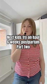 Next kids try on haul part two #tryonhaul #postpartum #dopaminedressing #motherhood #clotheshaul