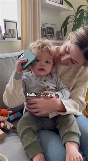 “Hello Daddy… When Are You Coming Home?” 🥺 Emotional Baby Call (Real Moment) #viralvideo