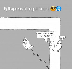 Pythagoras be like #maths. #memes #thecalculusguy | The calculus Guy