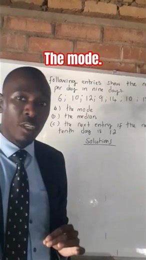 statistics the mode. #maths #education #shorts