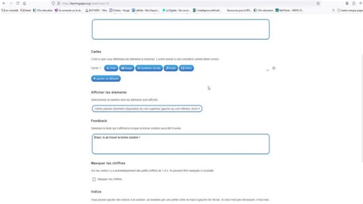 Tutoriel de présentation Learning Apps