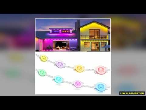 Permanent Outdoor Lights for House 2025 Smart RGB LED Outside Lights with Remote Control IP67