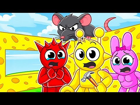 ¡Sprunki y el escape del queso gigante en Roblox!