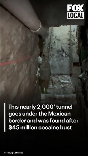 $45M cocaine bust uncovers massive tunnel to Mexico under supposed discount store