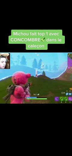 Michou Concombre - Partie Finale Top 3 Fortnite