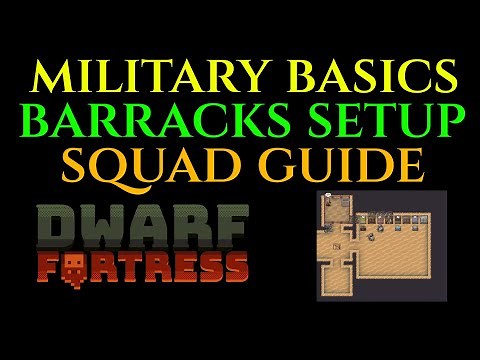 BASIC MILITARY / BARRACKS - Guide DWARF FORTRESS Tutorial