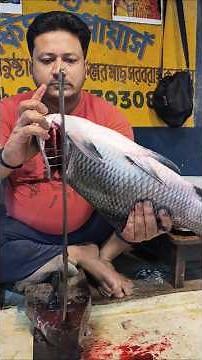 We Tried The Legendary Katla Fish Cutting Techniques #biswajitcreation