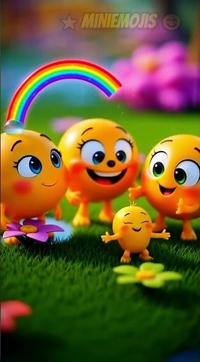 The little rainbow discovery with cute emojis!