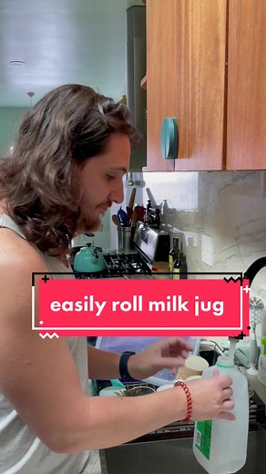 Milk Jug Hack: Roll It Up with Hot Water!