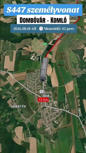 S447 személyvonat: Dombóvár - Komló