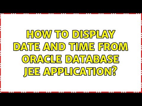 How to display date and time from oracle database jee application?