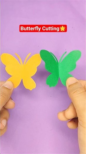 Diy butterfly cutting craft only 1 minite! #viral