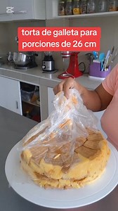 Torta de galleta de 26 cm de diametro para porciones #tutorial #pasteteriaa | Rosana Marlene Bonifacio Diaz
