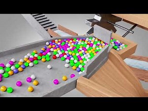 Bouncy Balls Through the Most Insane Obstacle Course Ever!