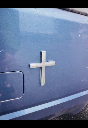 Customize Your Car with a Cute Cross Sticker