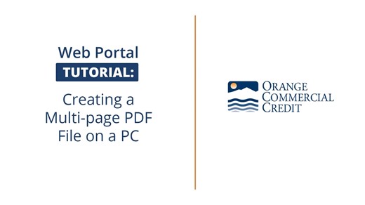 Creating a Multi-page PDF on a PC