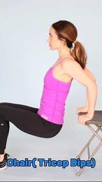 How to Do Chair Tricep Dips Perfectly at Home – Easy Workout for Strong Arms #HomeWorkout #TricepDip