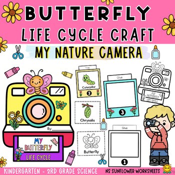 Butterfly Life Cycle Craft | My Nature Camera | Kindergarten - 2rd Grade Science