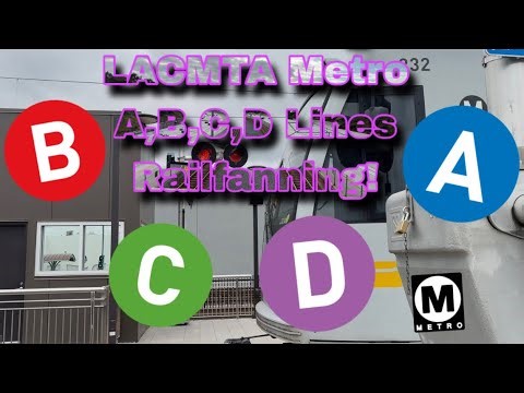 LACMTA METRO A,B,C,D Lines Railfanning Sunday!!