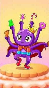 ¡Capitán Pulpo y la Batalla de los Helados Gigantes! #Shorts