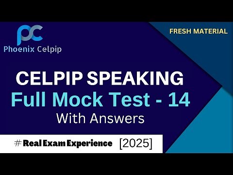 CELPIP Speaking Test - 14 | 2025 | Top Tips & Sample Answers for High Scores!