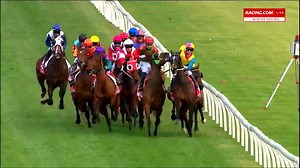 Keep your eyes on Divine Chills in gate 14. Supreme horsemanship displayed by all jockeys involved. | Racing.com