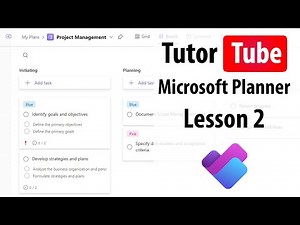 Microsoft Planner - Lesson 2 - Making your Plan