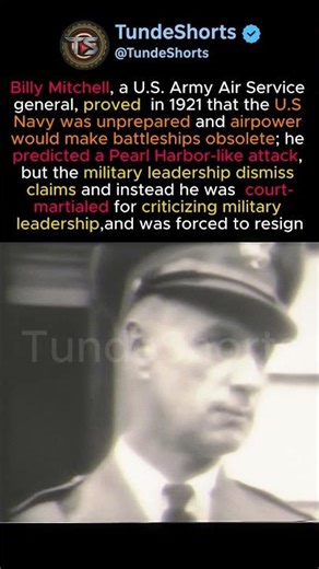 The U.S General Fired for Being Right#ww2