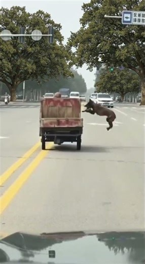 Smart Dog Enjoys a Ride 🐶 | Playful Dog Jumps In & Out of a Moving Auto