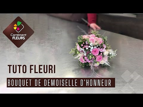 Tuto bouquet demoiselle d'honneur par Carrément fleurs
