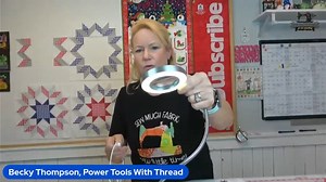 Thank you Power Tools With Thread for showcasing our new Perfect Vision Magnifying Lamp. The Perfect Vision Magnifying Lamp is ideal for embroidery, sewing, crafting, and more. Clip it anywhere precision and focus are needed to view every detail with clarity! Check out our brand new Perfect Vision Magnifying Lamp here: https://bit.ly/3O6HF3H #machineembroidery #embroiderytools | DIME by OESD