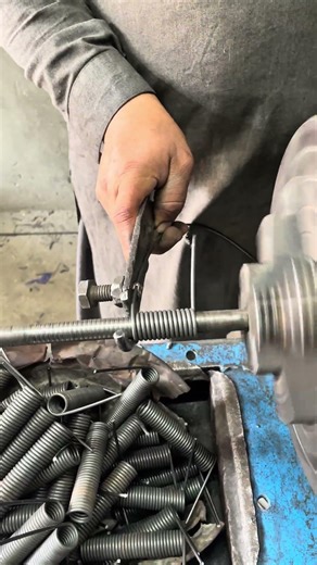 Raw Steel Wire Turning Into Powerful Spring 🔥 | Satisfying Spring Making Process